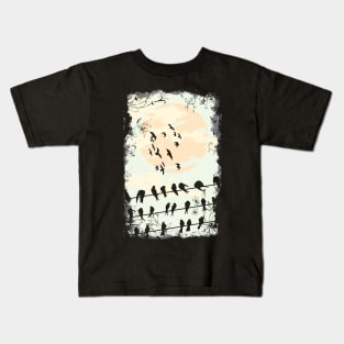 Birds at Dusk Kids T-Shirt